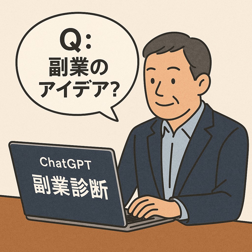 ChatGPTに質問している場面のイメージ