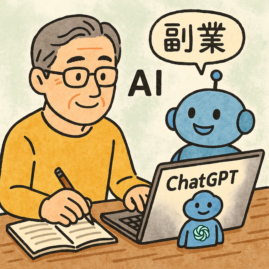 テンプレートに記入している様子