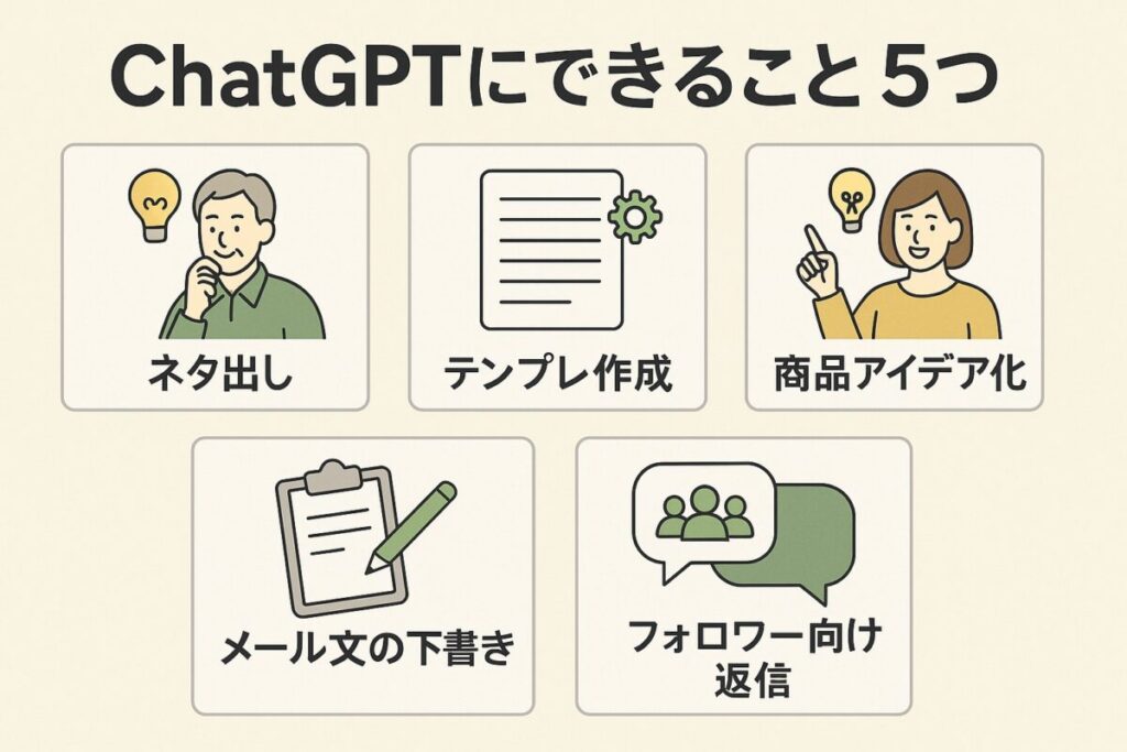 ChatGPTで副業が回る!AIが助けてくれること一覧