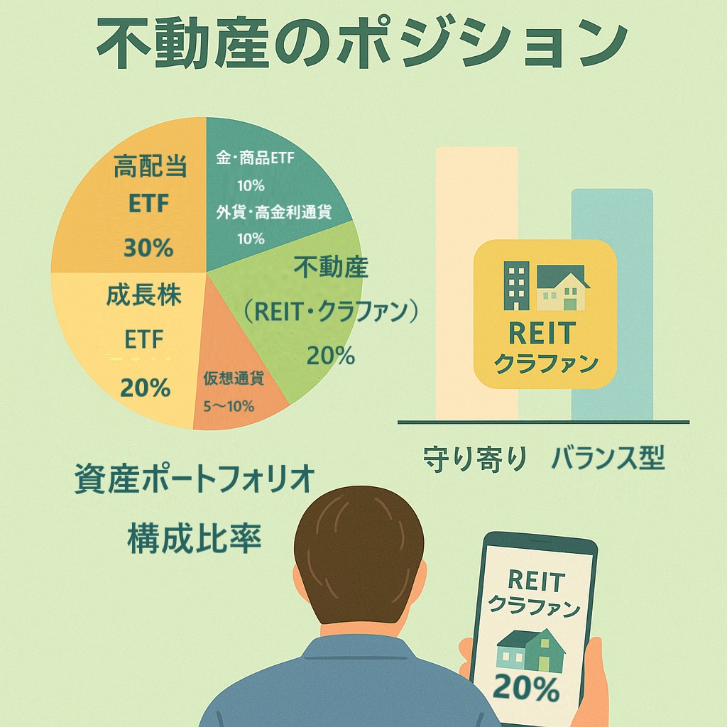 守りと攻めを両立する不動産のポジション