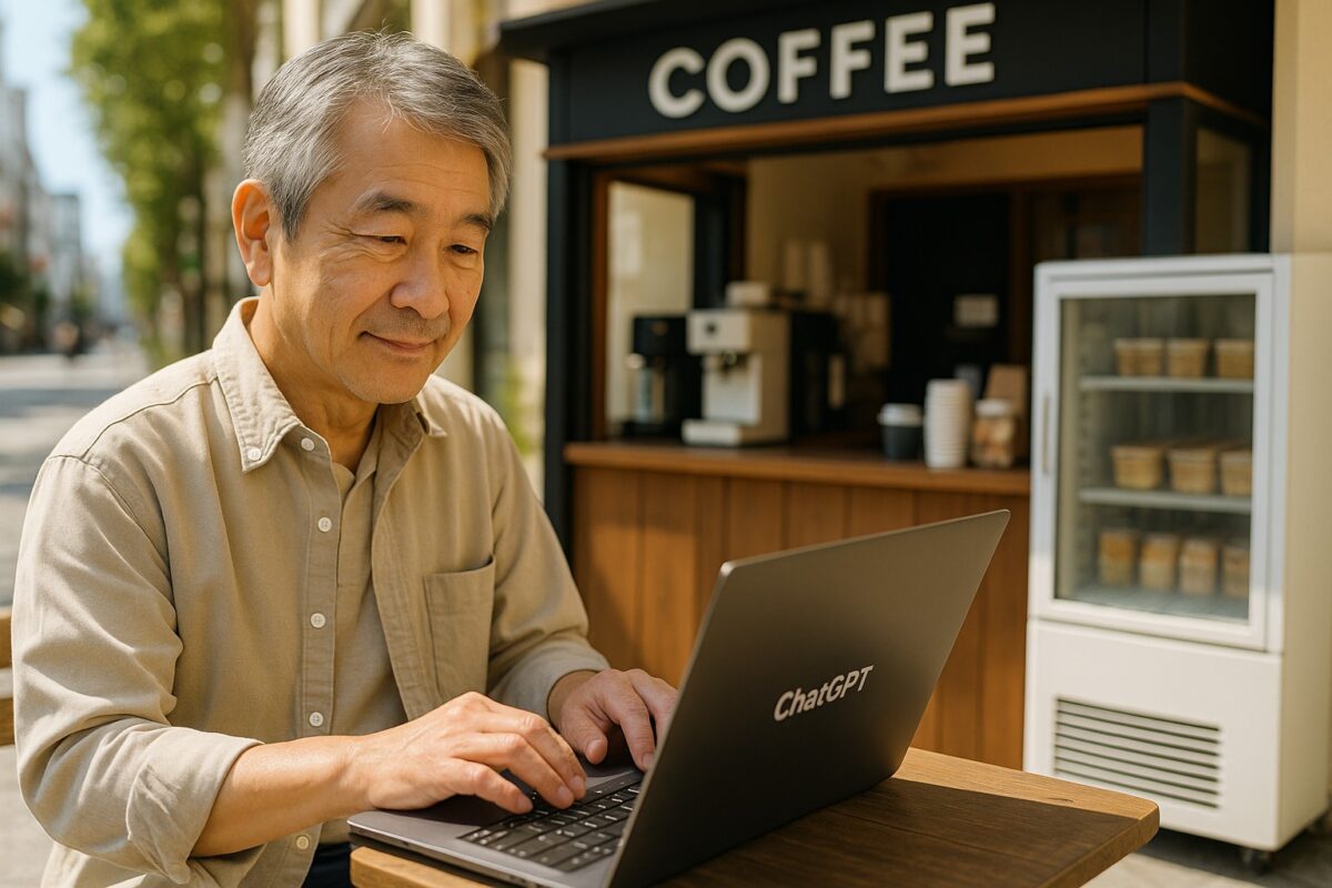 フランチャイズ×AI×60代起業を象徴する画像