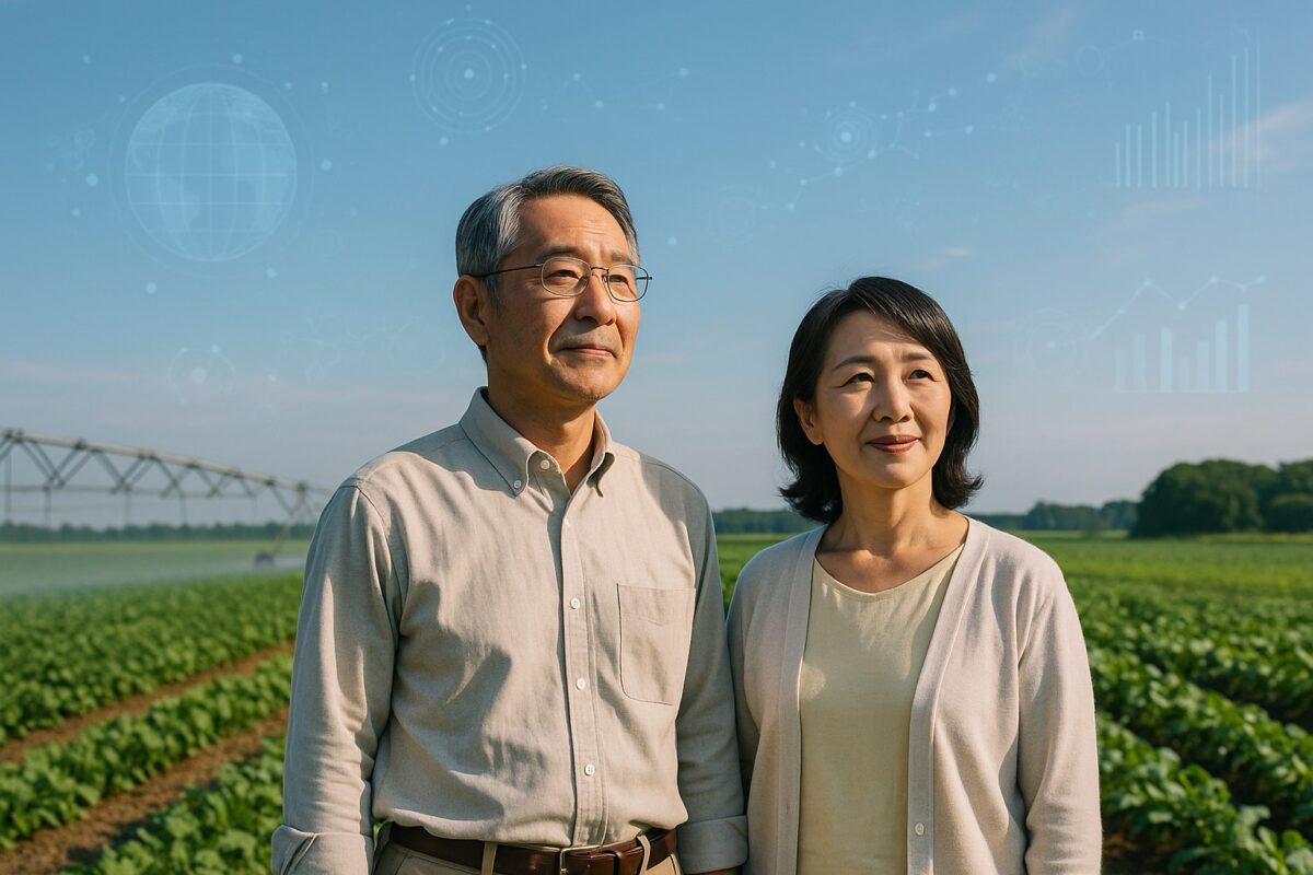 60代夫婦 、自然（畑・水・空）＋テクノロジーの融合