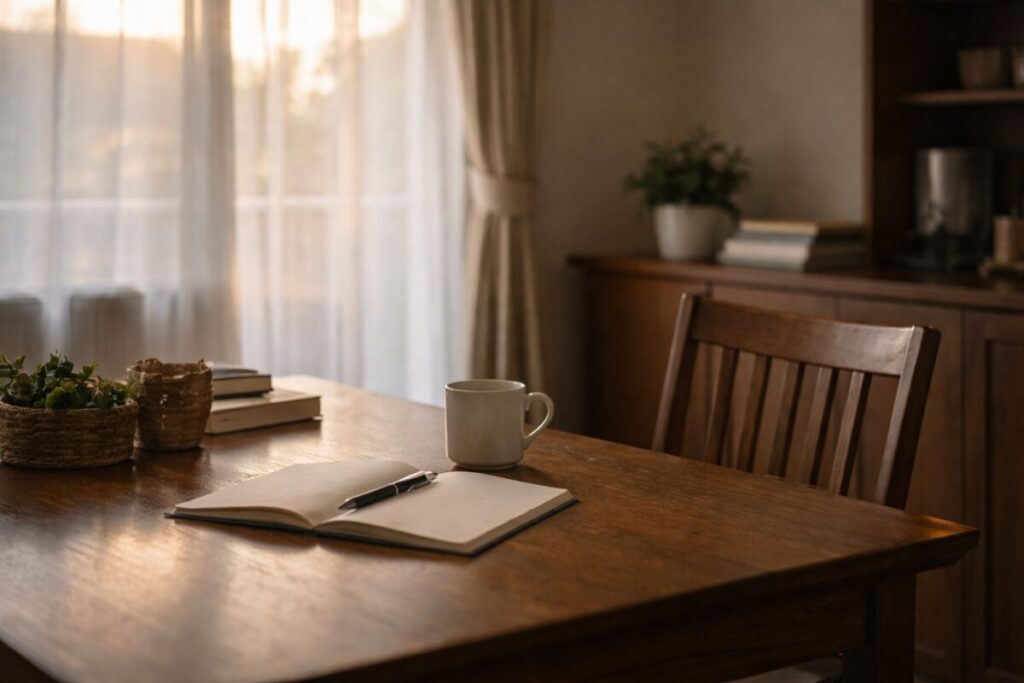 落ち着いた空間が安心感を与える日本の室内風景