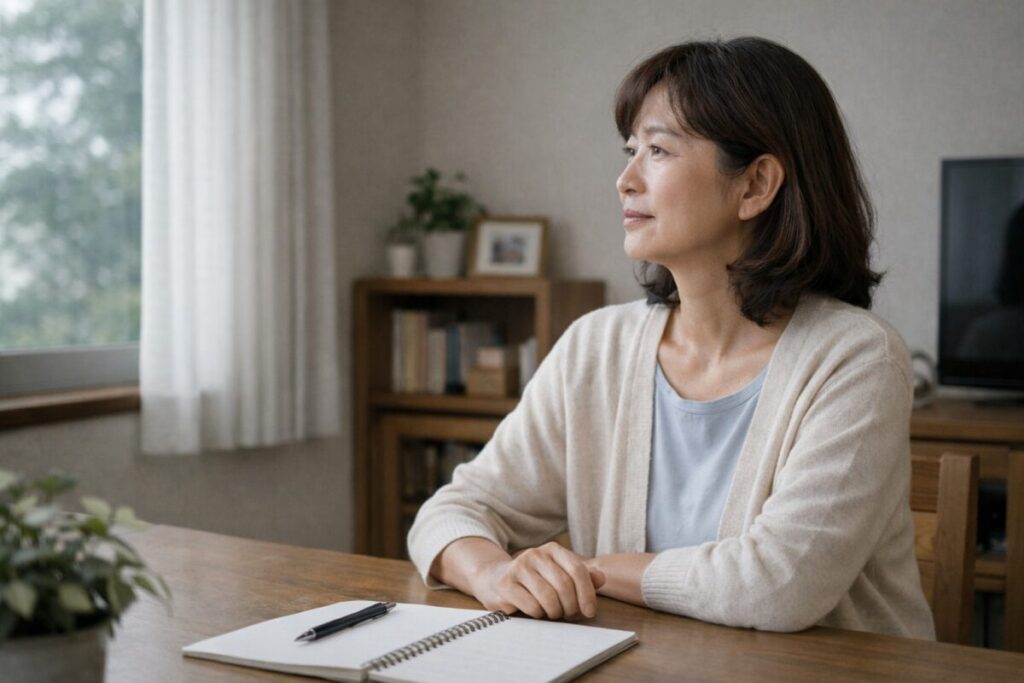 感情や情報が交差する様子を表した抽象的なイラスト