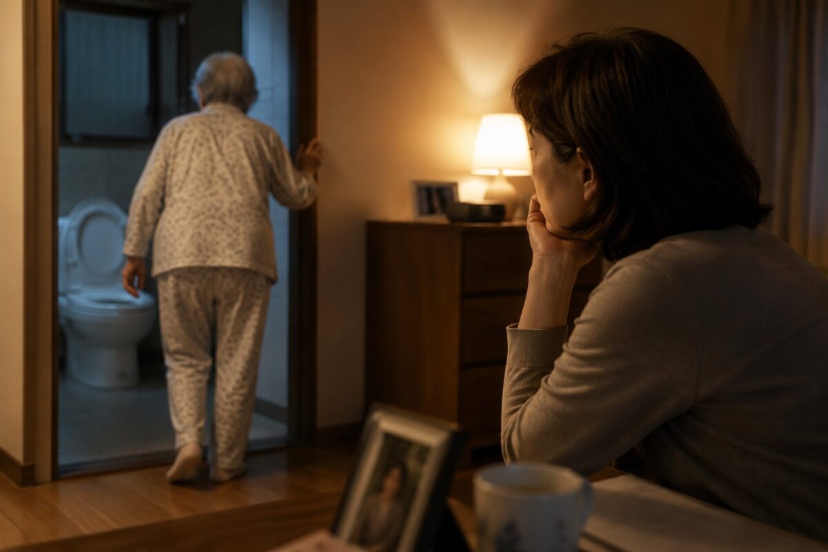 夜中に家の中を徘徊し「怖い。怖い。」とつぶやく母 とつぶやくの